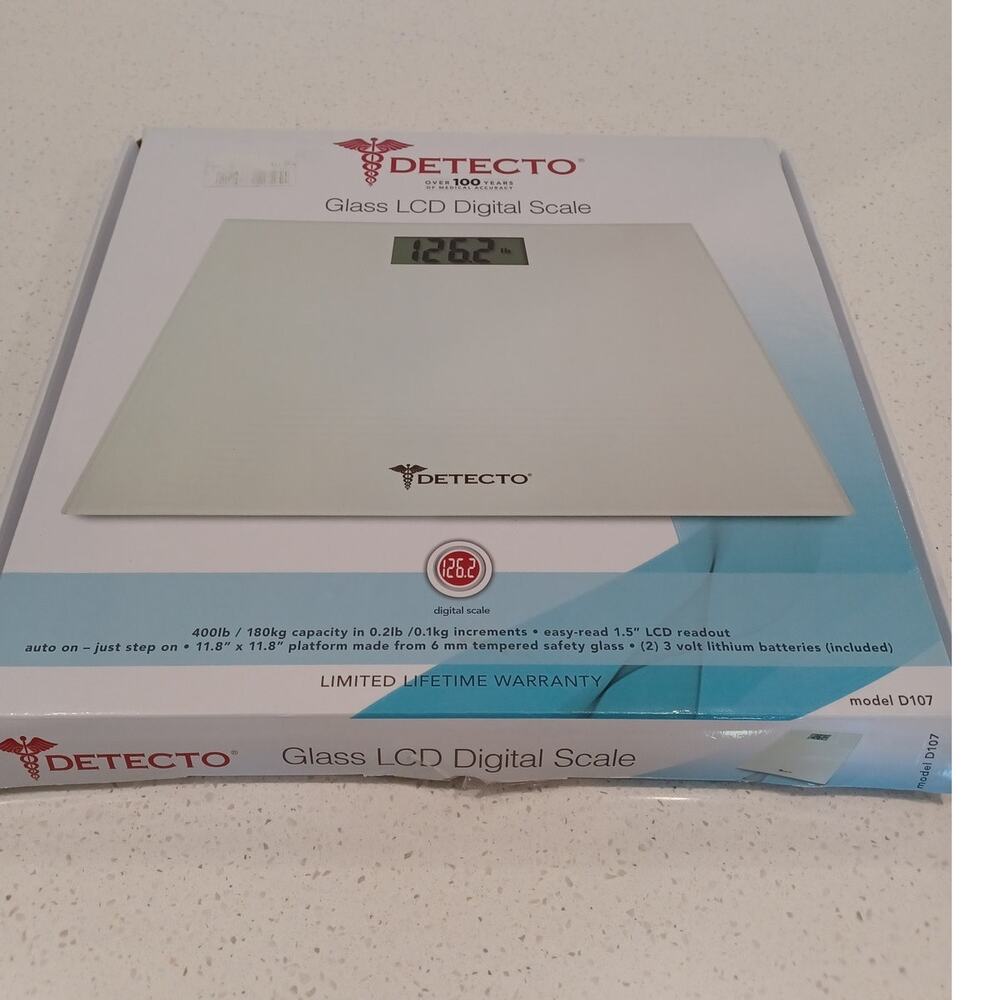 Detecto Glass LCD Digital Scale - Picture 6 of 8